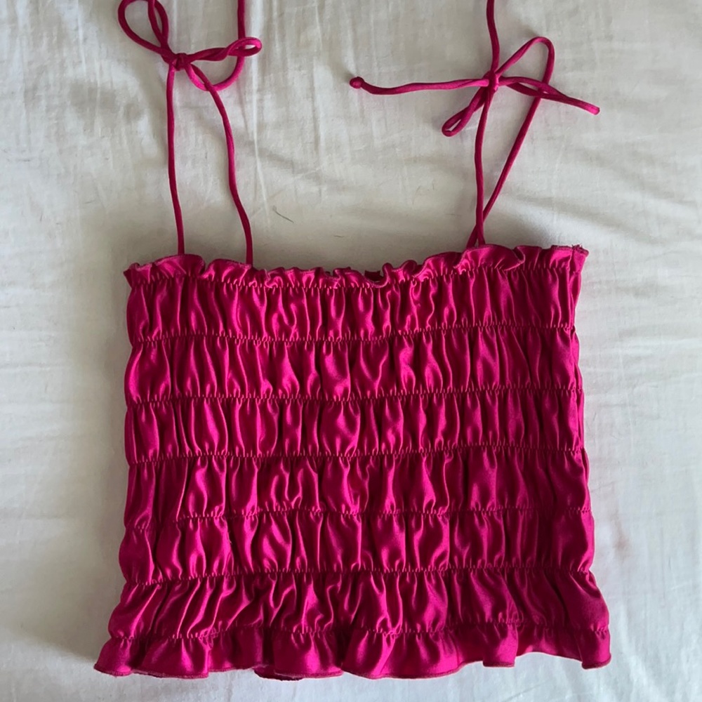 Urban Outfitters smocked crop top